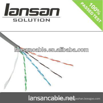 LANSAN mejor precio utp cat5e pasar el cable FLUKE prueba de buena calidad y precio de fábrica